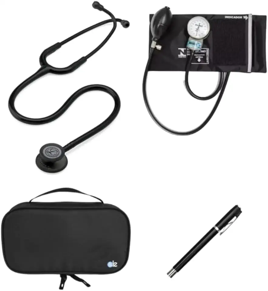 Kit Estetoscópio Classic lll Black edition + Case + Lanterna + Esfigmo