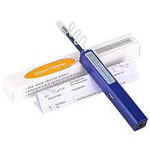 Fiber Optic Cleaner,1.25mm Ferrules LC/MU Fiber Optic Cleaning Pen FTTH Connector Cleaning Tools with 800+ Times