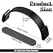 12 PCS Hat Brim Bender – Adjustable Baseball Cap Curving Band with Adhesive Pads – Durable ABS Plastic Hat Shaper for Perfect Brim Curve (Black)