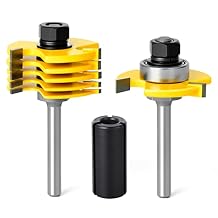 1/4 Inch Shank Slot Cutter Router Bit Set - 6 Size