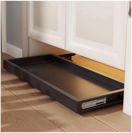 Pull-Out Shoe Rack,Pull-Out Shoe Rack Organizer, Slide Rail Shelf Organizer for Cabinet Bottom, Entryway Retractable Shoe Storage, No to Bend Over(56x30cm)