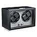 Mcbazel Automatic Watch Winder with 4 Watch Winder,Automatic Watch Display Storage Rotation Wristwatch Box with 4 Slots-Black