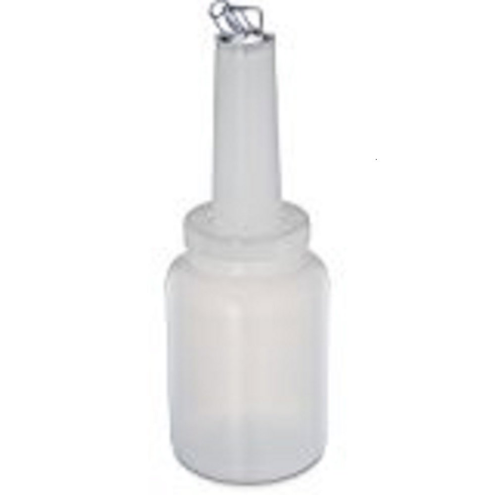 Carlisle FoodService Products Stor N' Pour Plastic Bottle Spouts, Pour Spouts, Bar Supplies with Complete Unit for Bar, 2 Quarts, Assorted, (Pack of 6)