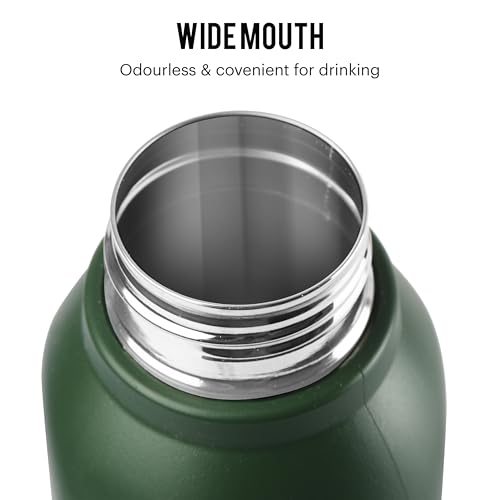 Image of Cello Puro Steel-X Royce 900 | Inner Steel Bottle | PU Insulation | Cold Insulated Bottle | Best Usage for Office /School /College /Gym /Picnic /Home /Fridge | 650ml, Mint Green