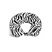 World's Best Feather Soft Microfiber Neck Pillow, Zebra