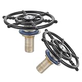 Angoily 2 Stück Mattschwarzer Glasspüler aus Edelstahl Robustes Cup Rinser Passend für Küchen Barwasserhähne für Bierglas Kaffeetasse Hotel Heimgebrauch