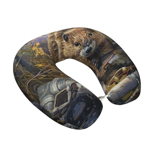 Almohada cuello memory foam tamaño único negra miniatura 2