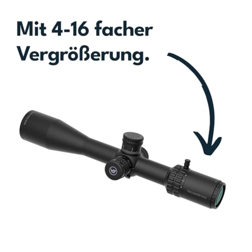 Vector Optics ORION PRO MAX 4-16x44 First Focal Plane 30mm VOR-4 MIL Illuminated Glass Etched Reticle Side Focus Zero Stop Rifle Scope with weaver/picatinny mounts, sunshade, flip up lens caps SCOL-59 - Image 6