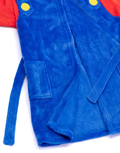 Super Mario Dressing Gown Kids Girls Boys Game Character Pjs Bathrobe 9-10 Years #TOP5