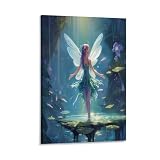 NAHCBIOT Pixie Fee Poster, Dekoratives Gemälde, Leinwand, 