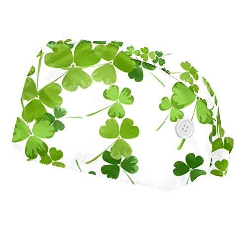 Chapeaux de travail Saint-Patrick finis les cheveux dans les yeux