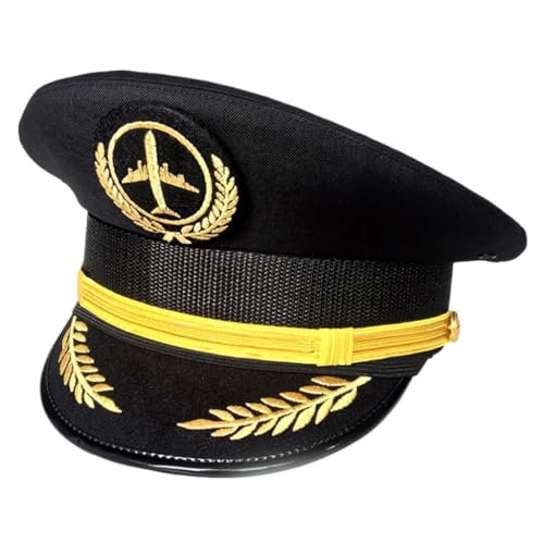 Chapeau de capitaine d'Halloween pour adulte costume de déguisement de fête masquée cosplay