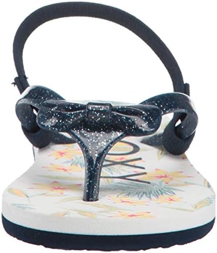 Roxy Girl's TW Fifi flip Flop Sandals, Navy/Navy, 5 M M US Toddler | Image 1
