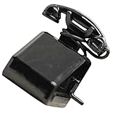 Petite statue de téléphone - une bonne décoration de maison de jouets, rendant votre mini maison plus réaliste, plus amusante à jouer et de bonne humeur.