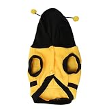 BESPORTBLE 1 Pc Disfraz De Transformación De Mascota Traje De Ropa para Mascotas Coche De Perro Mono Cálido para Mascotas Perro De Juguete Ropa para Perros Pequeños Sudadera Vaca Lana Yellow