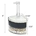 AQUANEAT Aquarium Air Driven Corner Sponge Filter for Nano Fish Tank with Tubing, Valves and Suction Cups, up to 20 Gallon