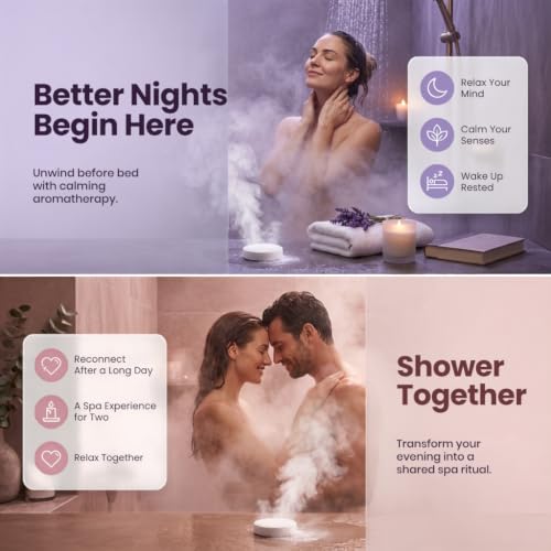 Image of Body Restore Shower Steamers Aromatherapy 6 Pack - Fathers Day Gift for Dad, Birthday Gifts for Women & Men, Spa Stress Relief & Relaxation Self Care Gifts - Premium Bloom Essential Oil Tablets