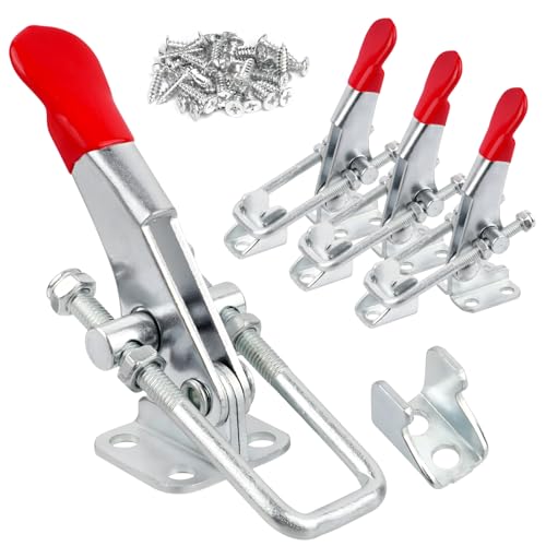 Chiusura a Leva Regolabile, 4 Pz Morsetti a Ginocchiera Chiavistello