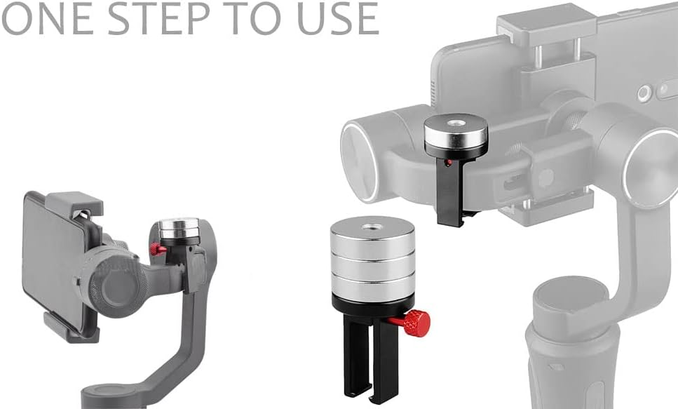 Miniatura 3 de Diyeeni Contrapeso universal cardán, contrapeso de nivelación de cardán, soporte de peso estabilizador para Zhiyun Smooth Q234, Feiyu todas las