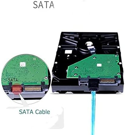 CABLEDECONN High Speed 6Gbps 6pcs/Set Sata Cable SAS Cable for Server 0.5m