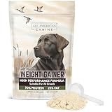 All American Canine Dog Weight Gainer – High Calorie Dog Food Supplement & Protein Powder for Rapid Weight Gain, Mass, and Recovery – Appetite Stimulant – 60 Servings