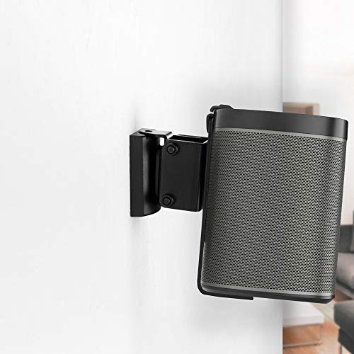 Vivo Dual Wall Mount Brackets Designed For Sonos One, Sl, And Play:1 Audio Speakers, Adjustable Mounting For 2 Sonos Speakers, Black, Mount-Play1B #TOP1