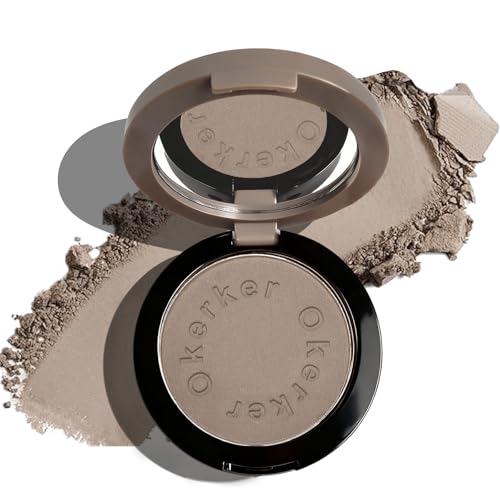 Okerker Cool Toned Contour Palette with Mirror, Taupe Grey Contour Powder for Pale Light Cool Toned...