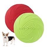 Soft Glue Flying Disc Hundespielzeug, langlebige Hunde fliegende Disc Untertasse, schwimmend,...