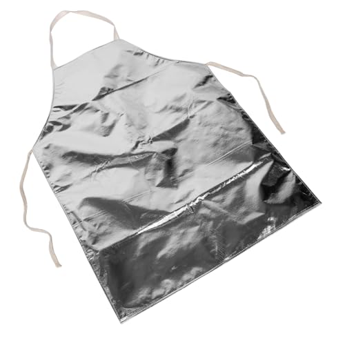 Cabilock Delantal Aislante Ignífugo De Trabajo Para Barbacoa Resistente Al Calor Protección Aluminio Para Cocinar y Hornear Diseño Duradero Para Diario