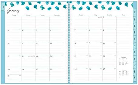 Blue Sky 2021 Weekly & Monthly Appointment Book & Planner, Soft Touch Cover, Semi Concealed Wire Binding, 8.5" x 11", Animal Mix (117902-21)