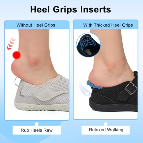 Image of BARERUN Womens Walking Shoes Wide Diabetic Shoes for Women Slip On Barefoot Orthopedic Bunion Neuropathy Arthritis Edema Bunion Sneakers Indoor Outdoor with Zero Drop Rubber Sole