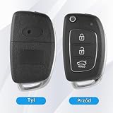 Trukafie Obudowa pilota zdalnego sterowania, typ noża, kluczyk samochodowy do Hyundai i20, i30, i40, ix20, ix30, ix35, ix45, ix55, Santa Fe, Tucson, Elantra, Accent