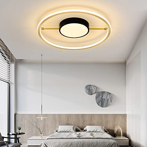 Ventilateur de plafond avec éclairage anneau LED réglable à distance