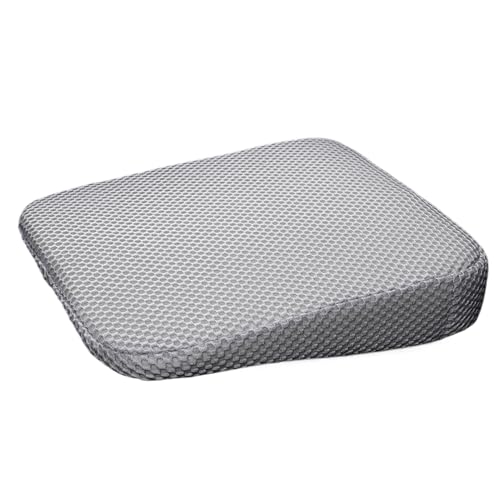 Lainiaoly Coussin De Siège De Voiture pour Hauteur, Antidérapant Et Épais, Rehausseur De Siège De Voiture Adulte Court Conducteur pour Soulager La Fatigue du Coccyx, Coussin Arrière Épais