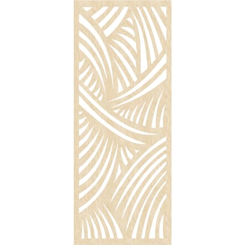 Image of 29 3 /8 inchW x 74 3 /8 inchH x 3 /8 inchT Chester Decorative Fretwork Wood Wall Panels, Birch