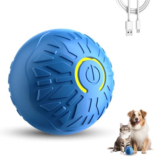Hulezt Interactive Dog Toys Dog Balls, Automatic Rolling Shaky Vibrating Ball for Pets