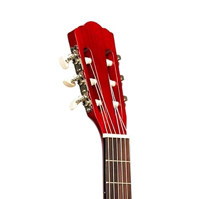 Stagg 6 String Classical Guitar, Right, Red, 3/4 (SCL50 3/4-RED)