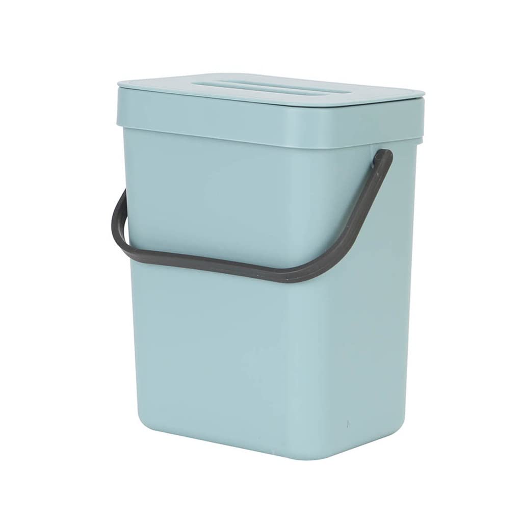 Wall Mounted Kitchen Trash Can Punch-Free Folding Cabinet Waste Bin Plastic Hanging Home Living Room Recycle Dustbin Garbage Can(D)