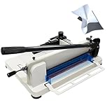 IYUESQ 12-Zoll-Hochleistungs-Papierschneider, 400 Blatt Papierschneider mit doppeltem Sicherheitsschutz, robuste HSS-Klinge zum Schneiden von Papier, Fotos, weichem PVC, Stapelpapier, Kar