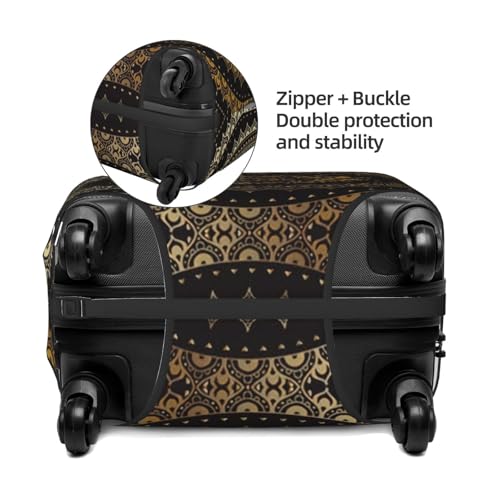 Mandala Print Luggage Suitcase Cover Protector Luggage Washable Covers With Concealed Zipper4