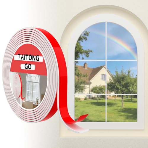 TAITONGGO fenstersprossen selbstklebend weiß,5m x 1.5cm Flexible stuckleisten wand zierleisten Selbstklebend,Leisten selbstklebend für Türen, Fenster, Spiegelrahmen, Wände, Decken, Böden, Fliesen