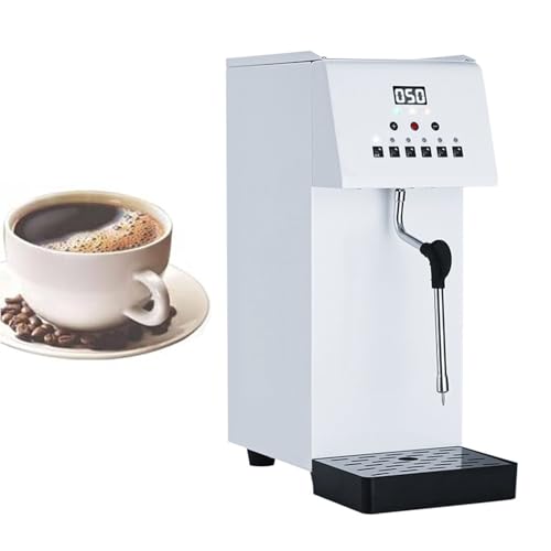 Ymnogjie Espumador Leche Electrico,Espumador de Leche a Vapor Comercial de 2500W,Espumador de Café EléCtrico AutomáTico,Espumador Leche,para Café,Leche,Té con Leche,Hogar