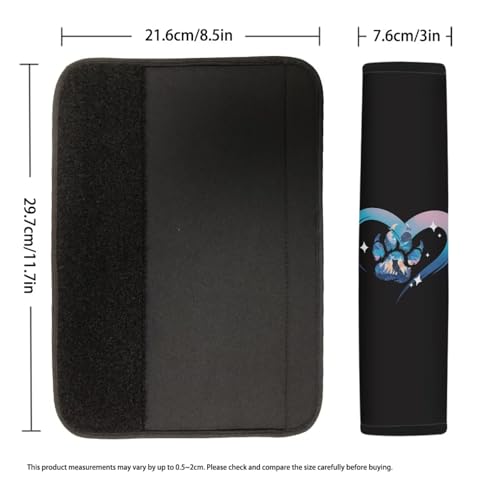 Image of AFPANQZ Dog Paw Car Seat Belt Pad Cushion 2 Pack Soft Auto Vehicle Safety Seatbelt Pads Cushion Automotive Accessories Comfortable Driving Pads Laptop Bag Straps Pad