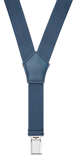 Image of Men's Boys' Bow Tie and Suspenders Set Y Shape Adjustable Elastic