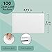 Juvale 100-Pack Clear Business Card Pockets Holders 3.75x2 In, Self-Adhesive Side Load Plastic Protector, Sleeves Labels, Bulk Set for Storage, Organization, Labeling Bins, Folders, and Files