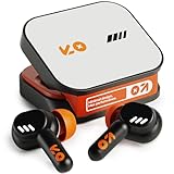 GOBOULT Tenet TWS Earbuds with 75H Playtime, App Support, Quad Mic ENC, 50ms Ultra Low Latency, Dual Device Pairing Buds, 13mm Driver Ear Buds, Bluetooth 5.4 Wireless Earbuds (Turbo Orange)