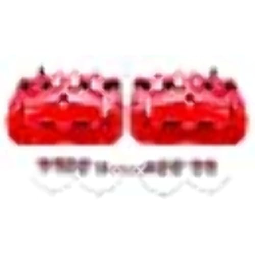 Power Stop Front S5508 Pair of High-Temp Red Powder Coated Calipers