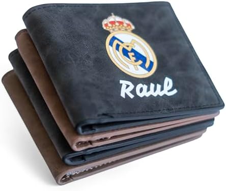 Cartera Personalizada con Escudo de fútbol y Nombre | Cuero sinté...
