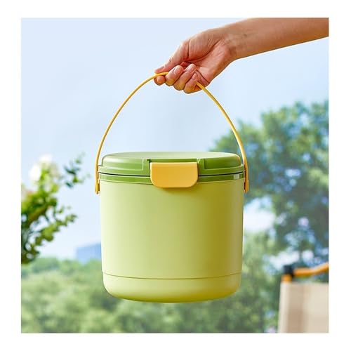 Cubo de hielo portátil grande verde y contenedor congelado doméstico 7