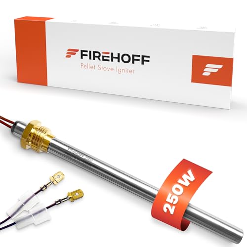 Bujía para estufa de gránulos, 250 W, 140/150 mm, diámetro 9,9 mm, rosca 3/8 con conector rápido